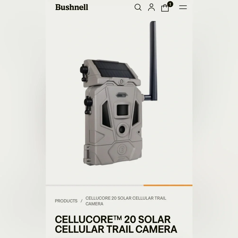 CELLUCORE™ 20 SOLAR CELLULAR TRAIL CAMERA New in Box